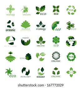 Ecology Icons Set - Isolated On Background - Vector illustration, Graphic Design, Editable For Your Design.