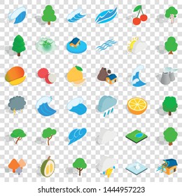 Ecology icons set. Isometric style of 36 ecology vector icons for web for any design