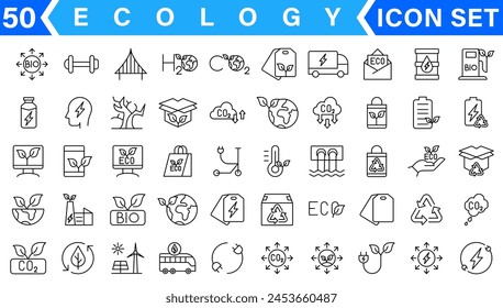 Ecology icons set. Nature icon. Eco green icons. Vector