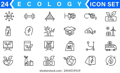 Ecology icons set. Nature icon. Eco green icons. Vector