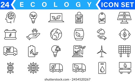 Ecology icons set. Nature icon. Eco green icons. Vector