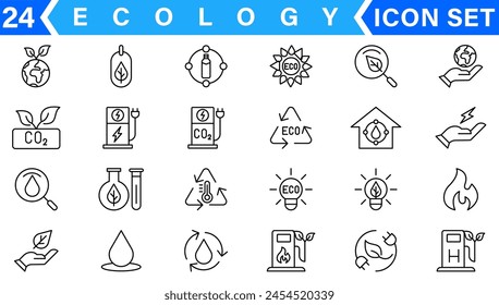 Ecology icons set. Nature icon. Eco green icons. Vector