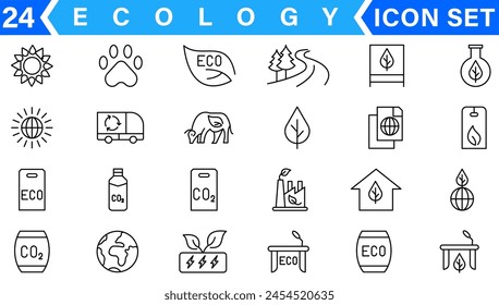 Ecology icons set. Nature icon. Eco green icons. Vector