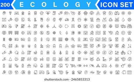 Ecology icons set. Nature icon. Eco green icons. Vector