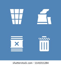 ecology icons set. trash, garbage and waste and other vector icons for graphic design and web
