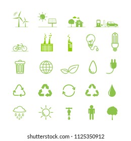 Ecology icons set, Vector illustration
