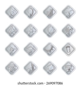 Ecology icons - Set for Web Applications - Vector