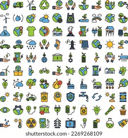 Ecology icons set, winter icons set, weather icons set, Ecology vector Ecology icons collection, winter  pack, Energy Ecosystem vector  set, Habitat Ecology 