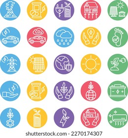 Ecology icons set, winter icons set, weather icons set, Ecology vector Ecology icons collection, winter  pack, Energy Ecosystem vector  set, Habitat Ecology 