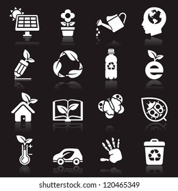 Ecology icons set2. vector illustration. More icons in my portfolio.