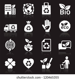 Ecology icons set4. vector illustration. More icons in my portfolio.