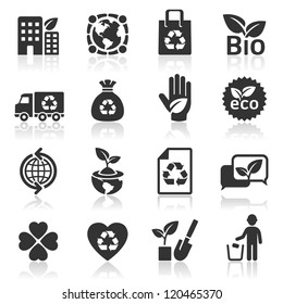 Ecology icons set4. vector illustration. More icons in my portfolio.