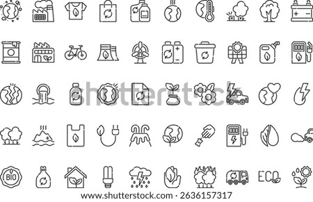 Ecology icons icons Simple vector icon. Illustration symbol design template for web mobile UI element. 