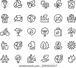 ECOLOGY icons vector design nature