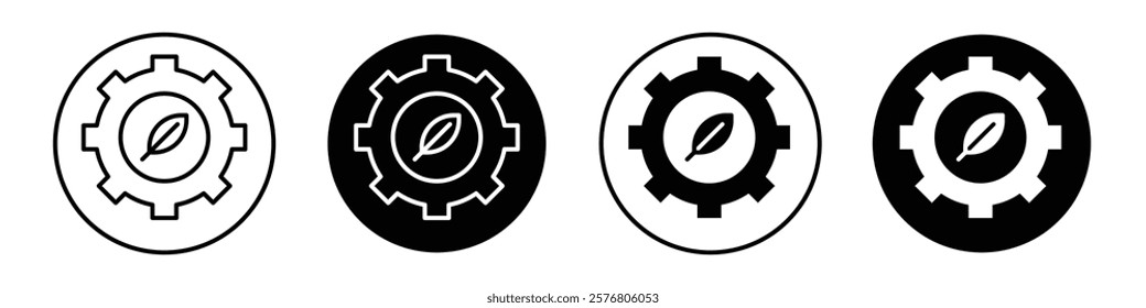 Ecology icons vector pack for web designs