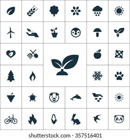 ecology Icons Vector set