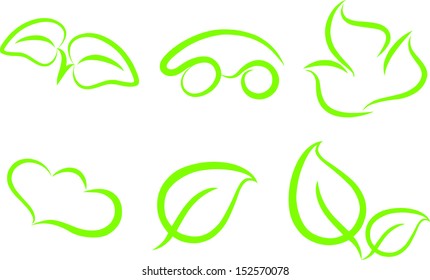 Ecology icons with White Background