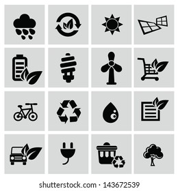 Ecology icons,version 1 ,vector