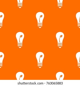 Ecology idea bulb with plant in simple style isolated on white background vector illustration