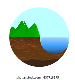 Ecology. The illustration on the theme of nature protection