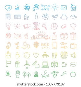 Ecology Image Illustration Icon Set