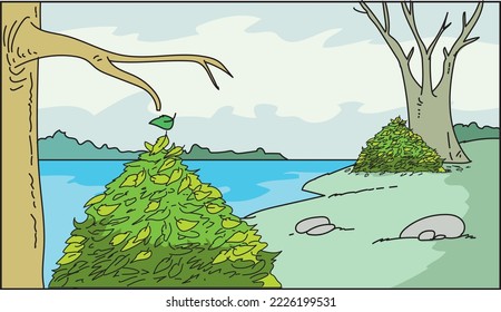 Ecology, impact of river pollution on trees
