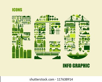 ecology info graphics collection