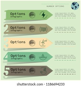 ecology infographic design.abstract  step prasentation template,vector illustration