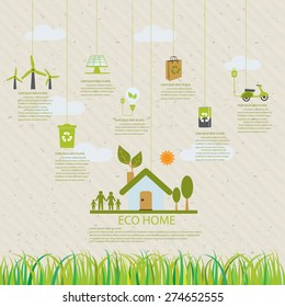 ecology infographic elements, Can be used for workflow layout, banner, diagram, web design, timeline, info chart, statistic  brochure template. vector illustration