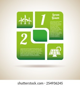ecology infographics  design, vector illustration eps10 graphic 