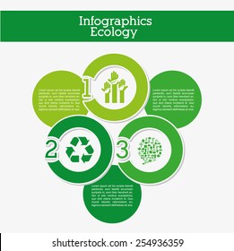 ecology infographics  design, vector illustration eps10 graphic 