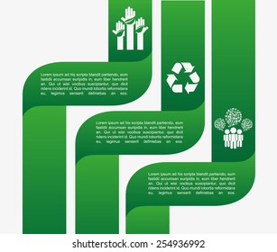 ecology infographics  design, vector illustration eps10 graphic 