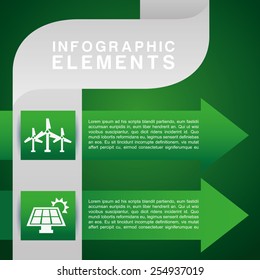 ecology infographics  design, vector illustration eps10 graphic 