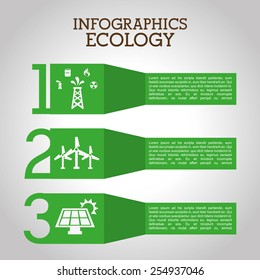 ecology infographics  design, vector illustration eps10 graphic 
