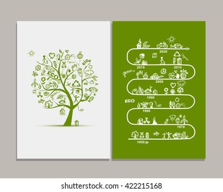 Ecology infographics, sketch for yuor design