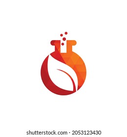 Ecology lab logo. Natural lab logo designs concept icon.