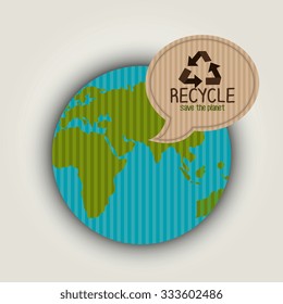 Ecology label and tag theme design, vector illustration graphic