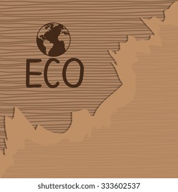 Ecology label and tag theme design, vector illustration graphic
