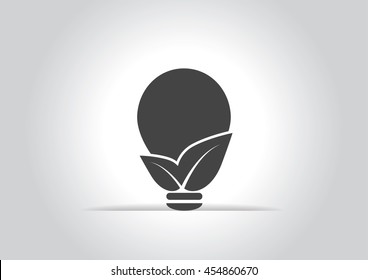 Ecology lamp icon.