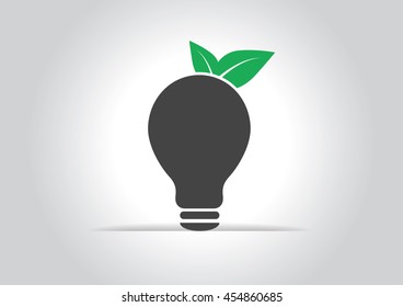 Ecology lamp icon.