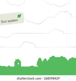 Ecology landscape concept

