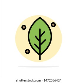 Ecology, Leaf, Nature, Spring Abstract Circle Background Flat color Icon