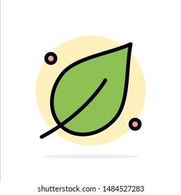 Ecology, Leaf, Nature, Spring Abstract Circle Background Flat color Icon. Vector Icon Template background