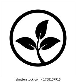 icono de folletos ecológicos sobre el fondo