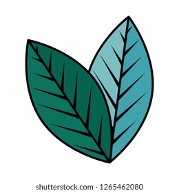 ecology leafs plant icon