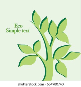 Ecology leaves design elements.tree vector.eco concept.vector illustration.