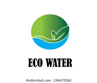 Ecology leaves go green logo illustration - Vector
