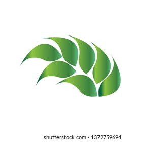 Ecology Leaves go green logo illustration - Vector
