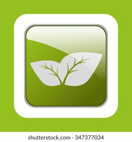 Ecology leaves, leaf graphic design icons, vector illustration