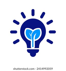 Ecology Light bulb, Health consult, Green, clean energy. Improve Sustainable Energy Efficiency. Biodiversity. Solar, sun, wind source.